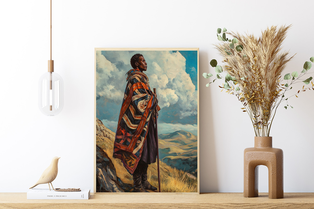 Guardian of the Horizon Wall Art, a Person Illustration by PrintablesByFranklyn (Photo 6 of 6)