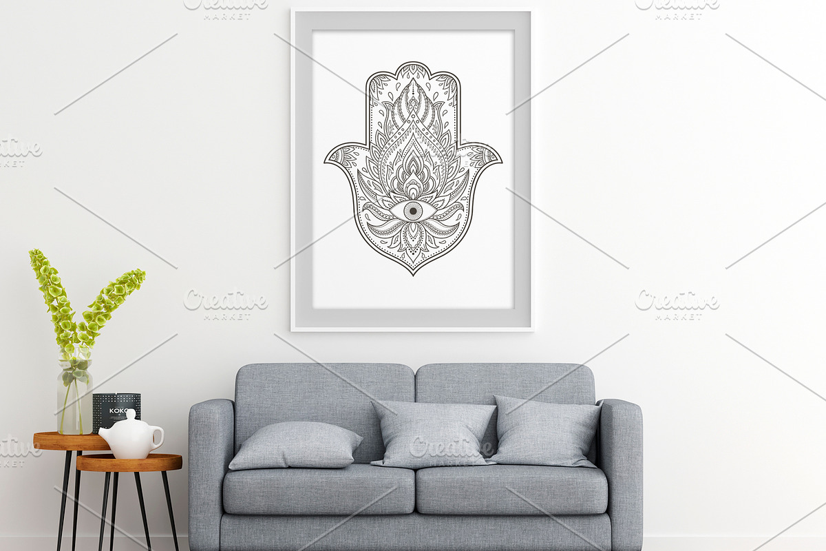 Big set of HAMSA, a Decorative Illustration by Katika Shop (Photo 6 of 7)