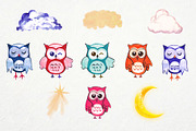 Funny owls,sublimation printing,PNG, an Illustration by ElliaArt (Thumbnail 8 of 8)