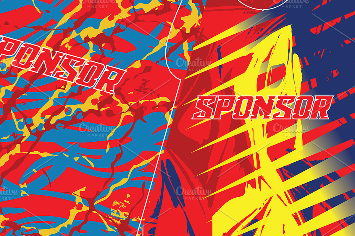 Abstract Sports Jersey PatternBundle, a Sport Illustration by samsulpassive (Photo 2 of 3)