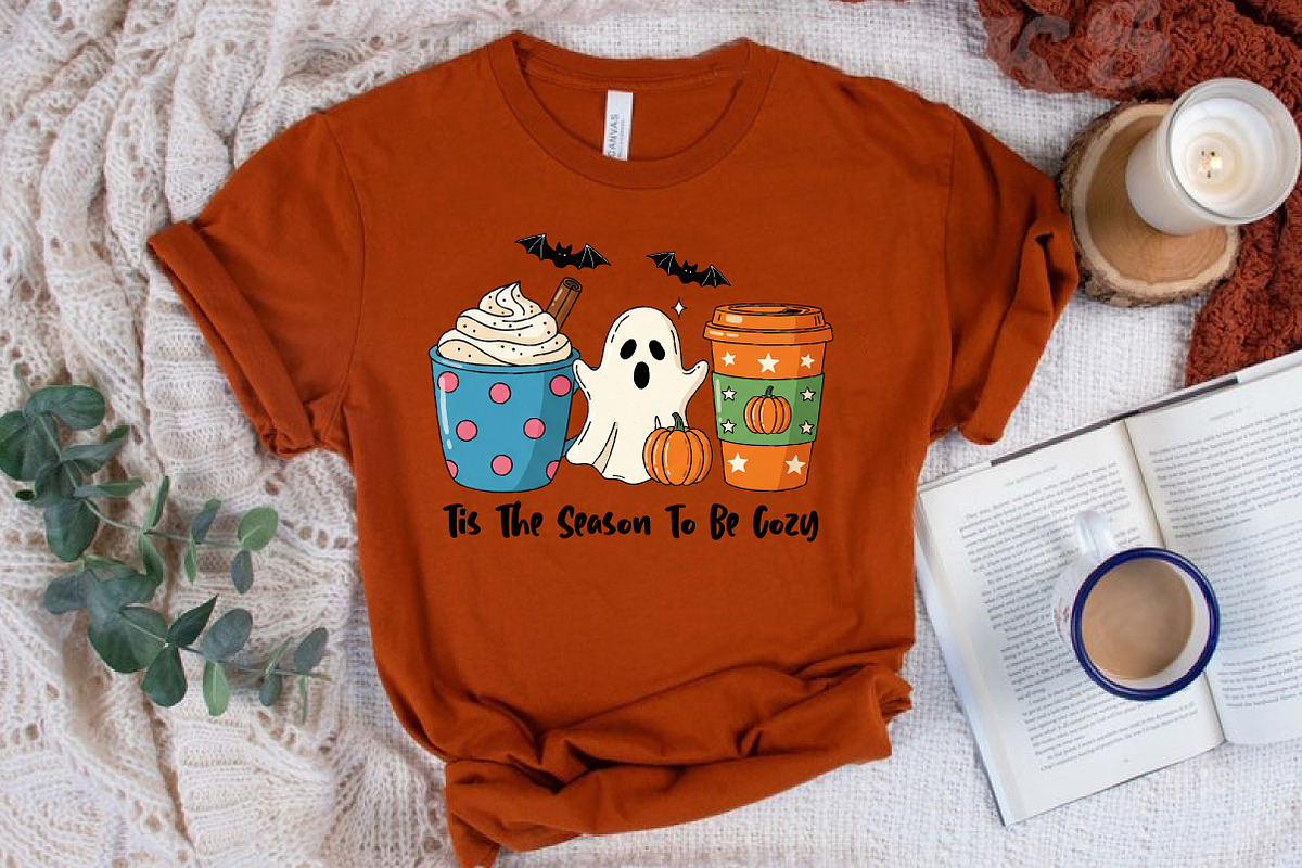 Fall Autumn Halloween Coffee PNG, an Illustration by CreationArt (Photo 4 of 5)