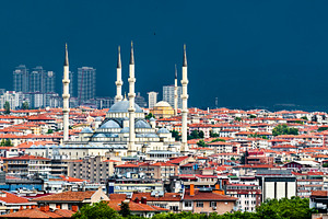 View of Kocatepe Mosque in Ankara, T, an Architecture Photo by Leonid Andronov