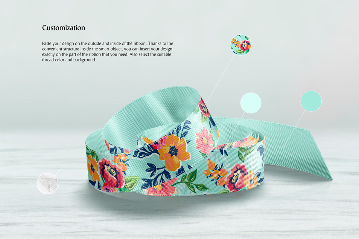 Ribbon Mockups Set, a Packaging Mockup by rebrandy (Photo 5 of 13)