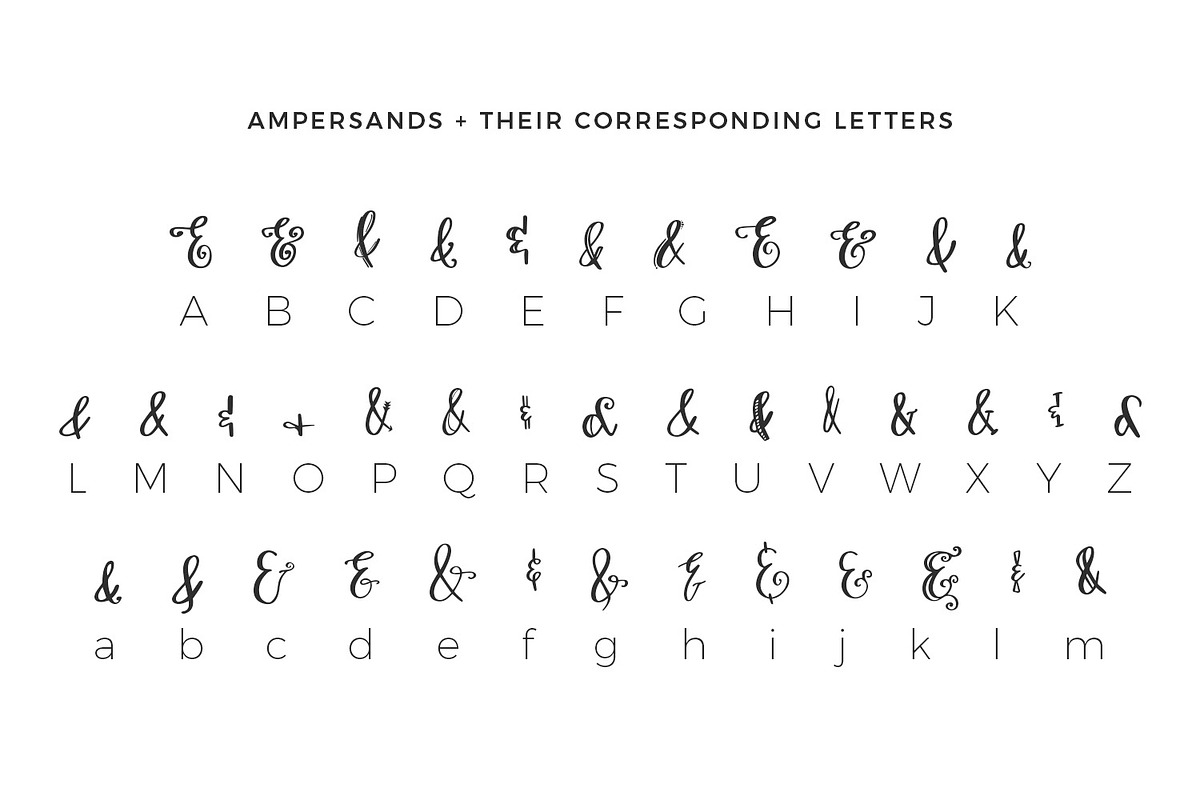 Ampersand Mania, a Symbol Font by Beck McCormick (Photo 2 of 3)