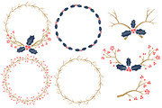 Modern Holly Clipart & Vectors, an Illustration by Amanda Ilkov (Thumbnail 3 of 5)