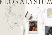 Modern Floral Poster Big Collection, a Texture Illustration by Laras Wonderland (Thumbnail 4 of 27)