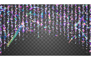 Holographic Tinsel. Disco Design