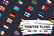 Painter Flags (232 Flags), a Solid Icon by alpercakici (Thumbnail 1 of 6)