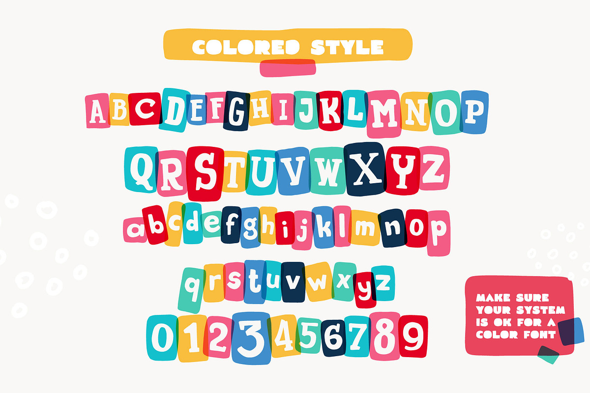 New Collage colored font, a Slab Serif Font by kaer_shop (Photo 2 of 12)