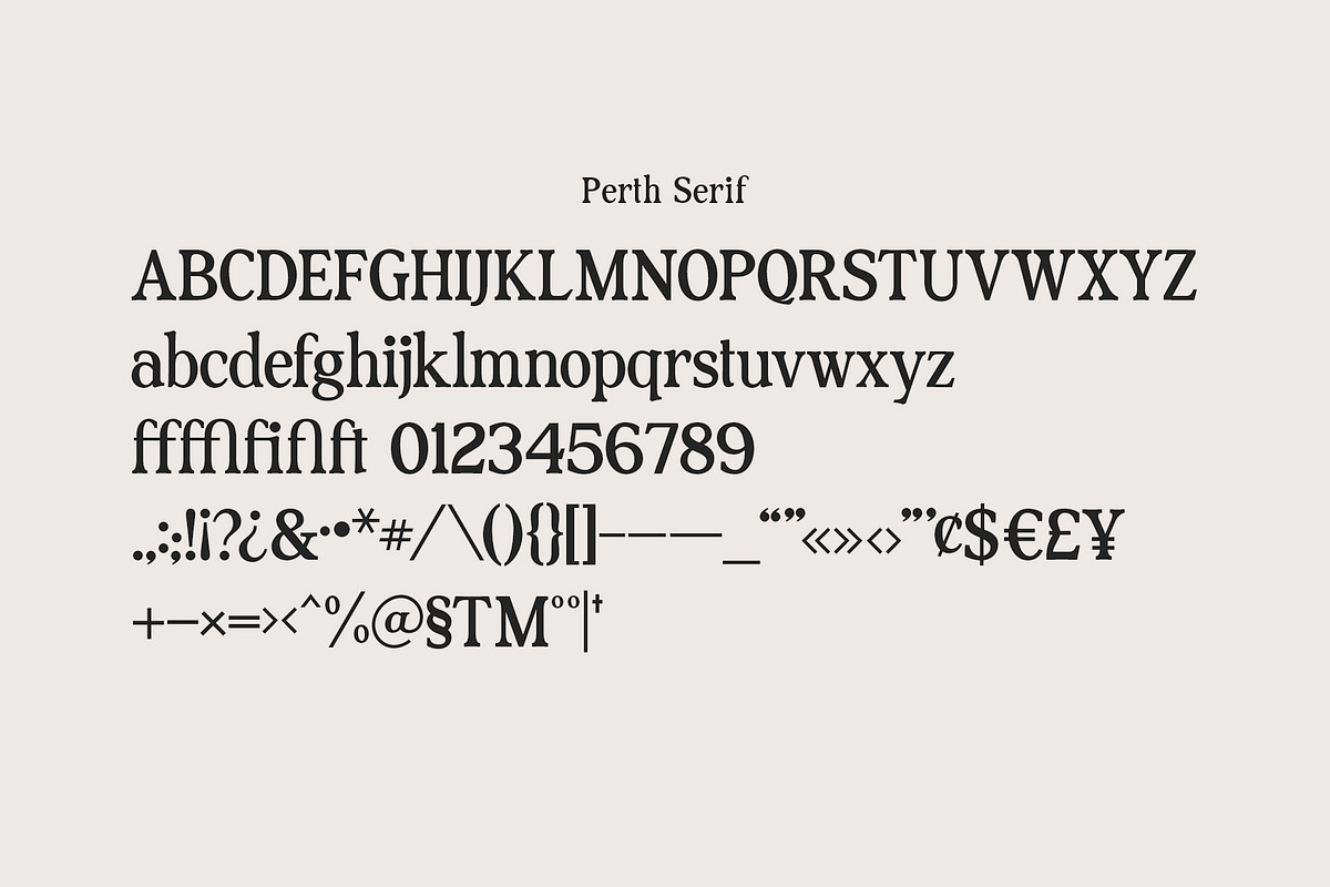 Perth Serif & Sans Duo preview 2