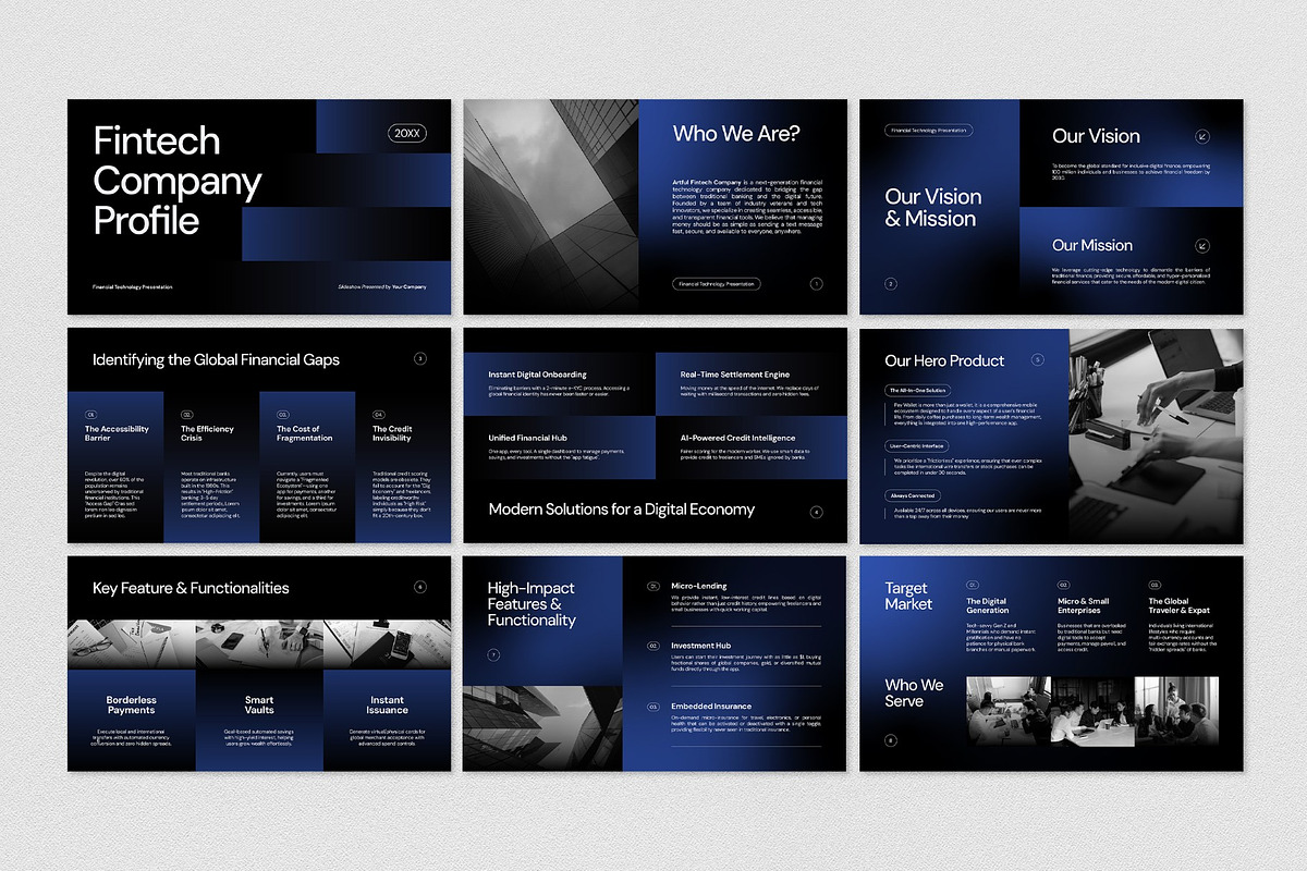 Fintech Presentation, a Presentation Template by graphicook (Photo 2 of 4)