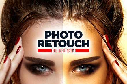 Photo Retouching Photoshop Action, an Action Add-On by ContestDesign