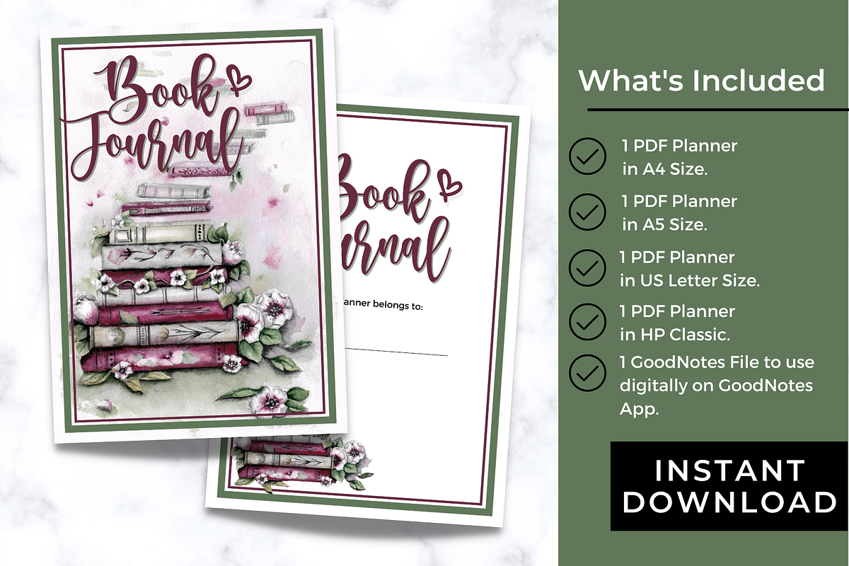 Book Journal - Printable