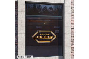 Storefront Window Logo Mockup