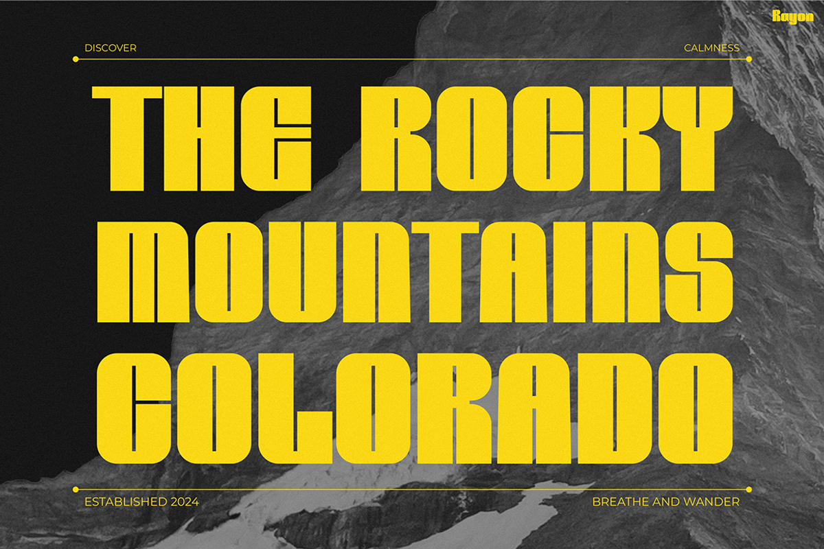 RAYON, a Sans Serif Font by Pinisi ART (Photo 5 of 10)