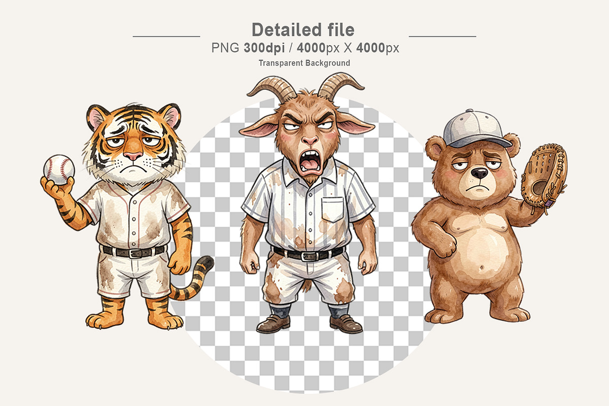 Sarcastic Animal Baseball, an Illustration by Artnoy (Photo 3 of 8)