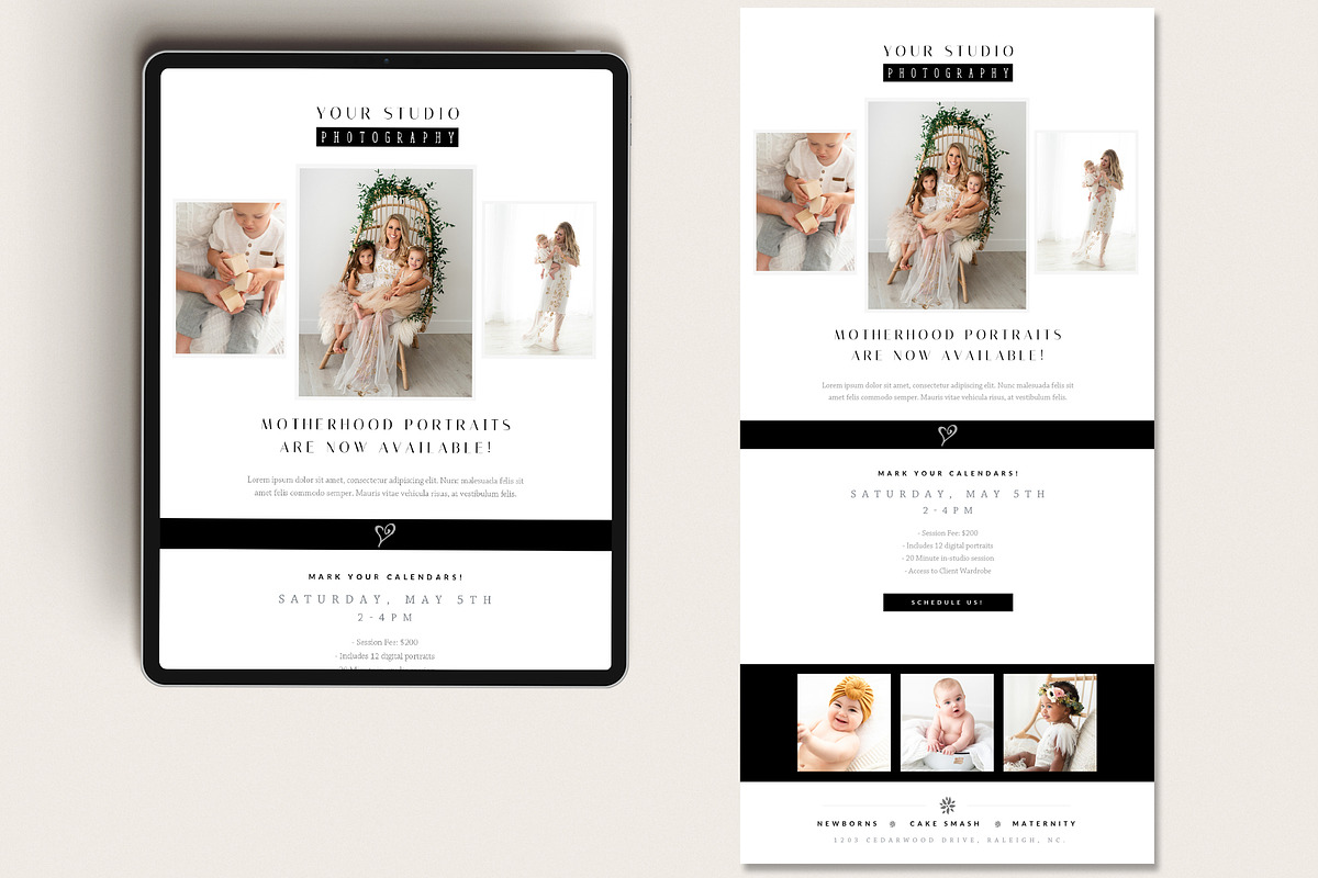 Session Promotional Email PSD, an Email Template by By Stephanie Design