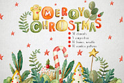 Sweet Christmas watercolor set, a Food Illustration by annasokol_ (Thumbnail 1 of 14)