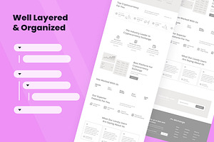 Crypto Exchange Wireframe Website