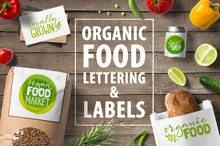 Organic Food Lettering & Labels