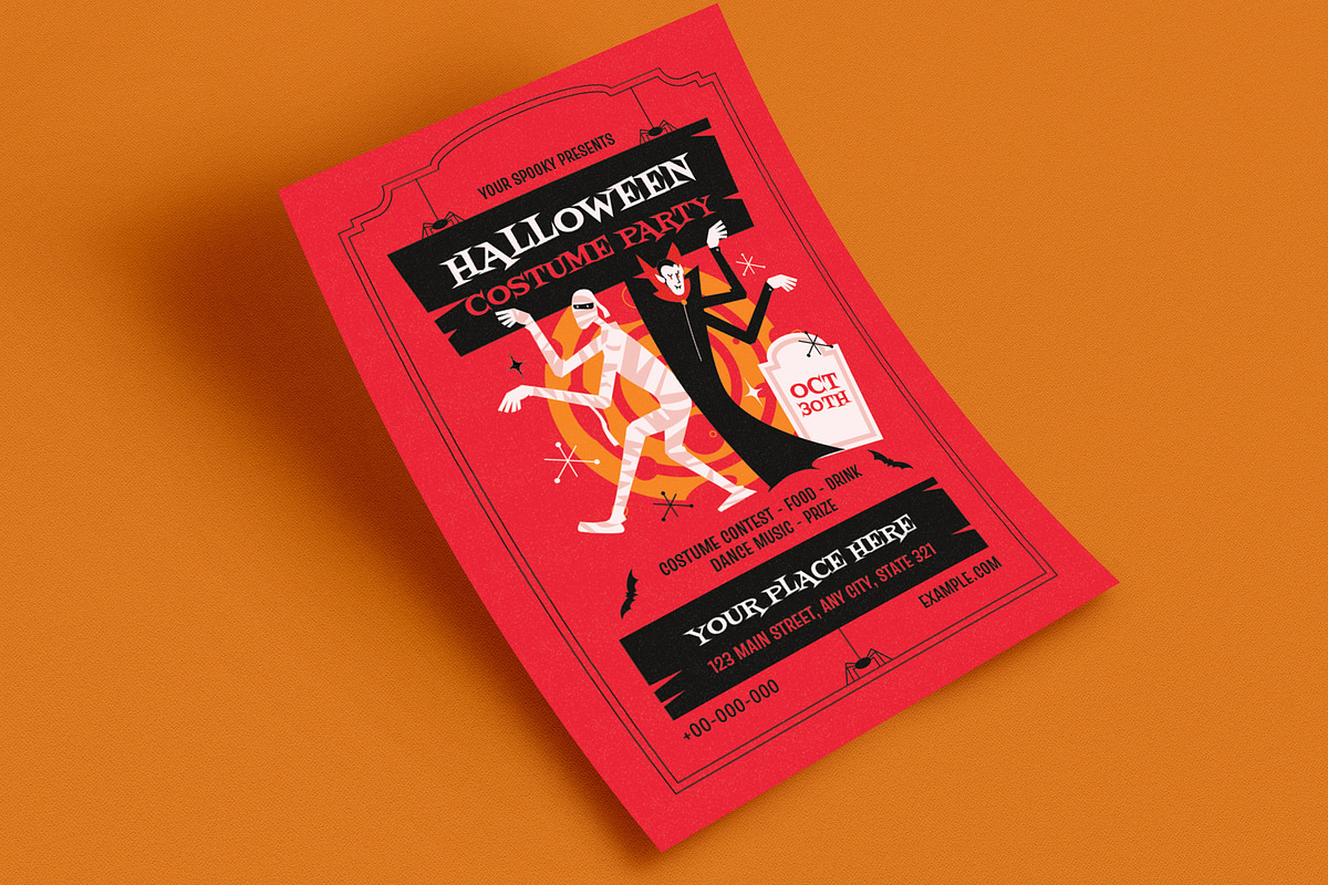 Halloween Costume Party Event Flyer, a Flyer Template by VectorVactory (Photo 2 of 3)