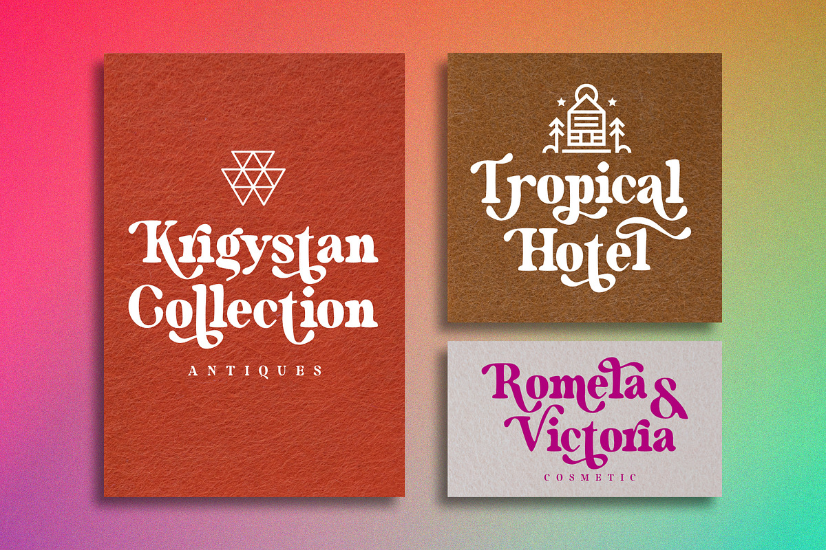 Blendas | Elegant Vintage Typeface, a Font by Sealoung (Photo 5 of 13)