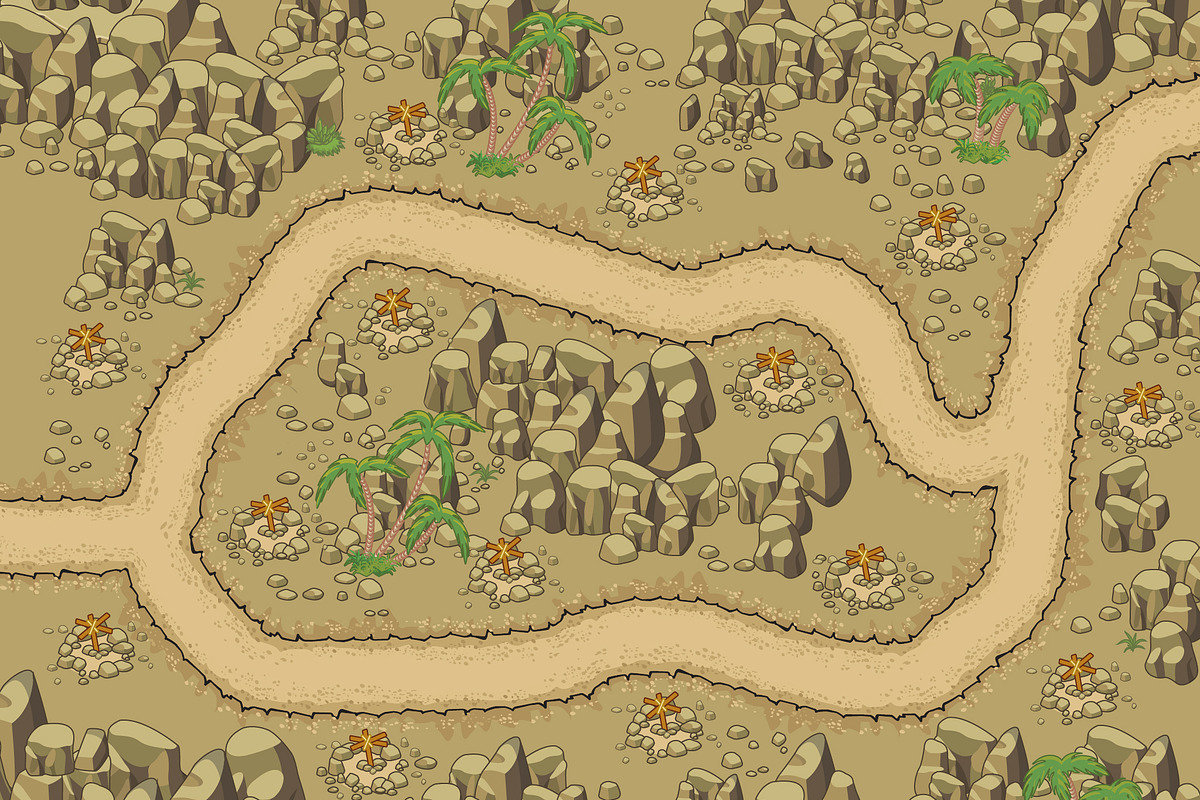 Tower Defence - Desert Pack 1, an Illustration by quicky (Photo 3 of 4)