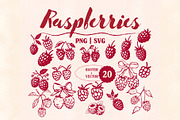 Whimsical Berry Fruit Bundle SVG PNG, a Food Illustration by Marie T (Thumbnail 4 of 36)