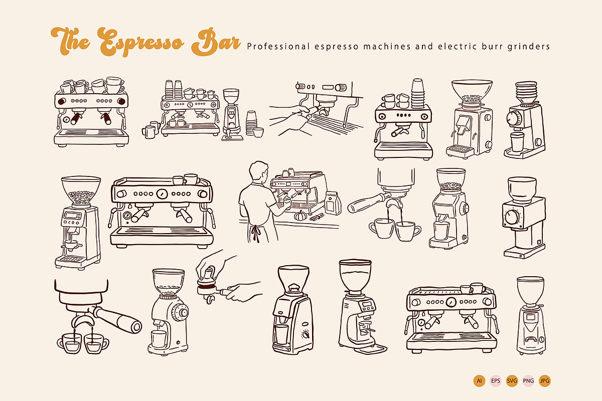 Retro Autumn Coffee Clipart Vector, a Seasonal Illustration by SunnJaneArt (Photo 13 of 19)