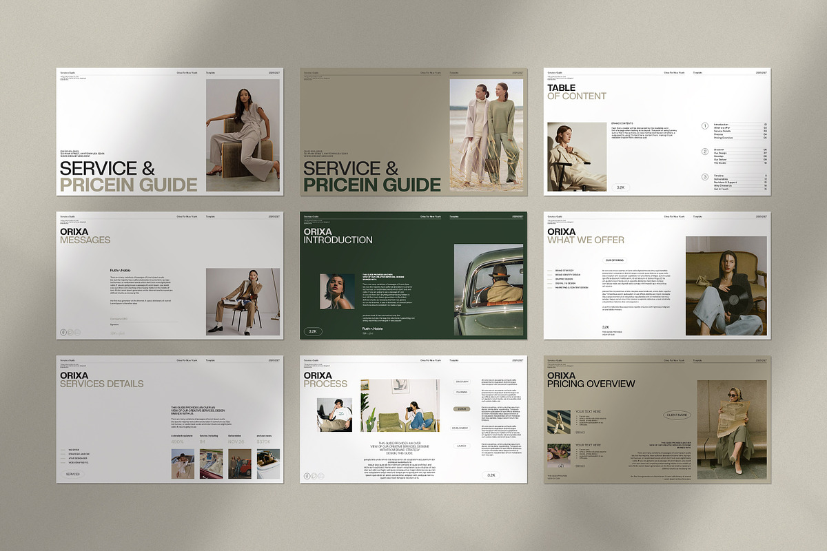 Orixa Service Guide Presentation, a Presentation Template by CreativexGenius (Photo 8 of 11)