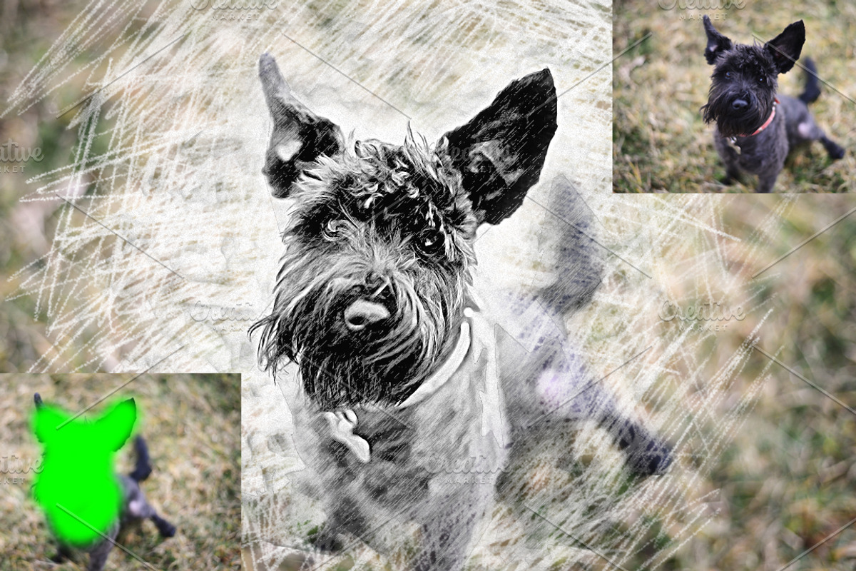 Drawing Effect Photoshop Action, an Action Add-On by Claudiu Gabriel (Photo 4 of 9)