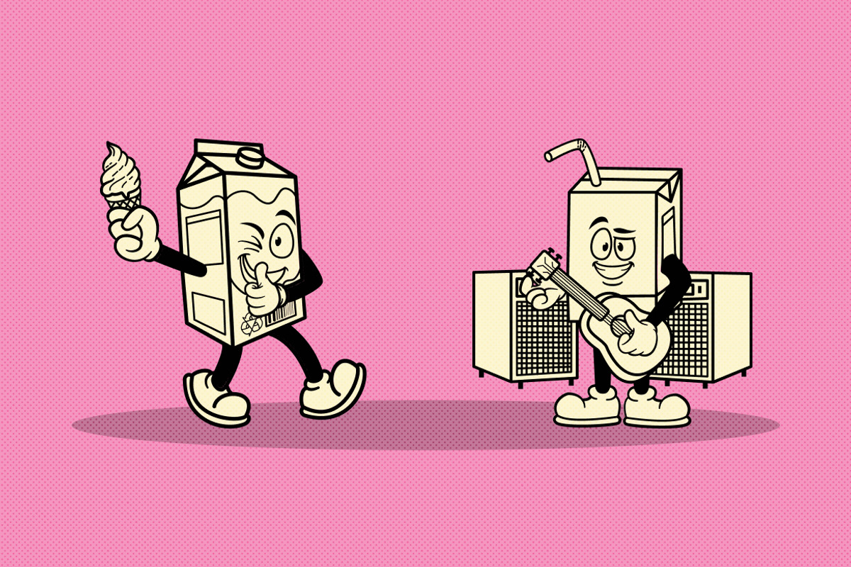 Retro Milkshake Illustration, an Object Illustration by Decoconio Design (Photo 3 of 7)