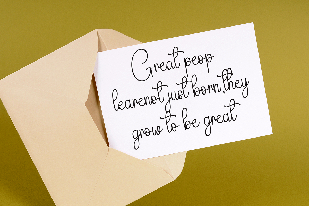 Elegan | Script Font, a Handwritten Font by Scratchones (Photo 3 of 9)