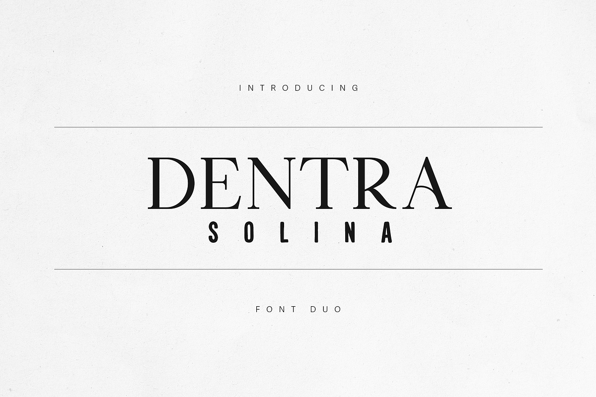 Dentra Solina – Elegant Font Duo, a Serif Font by Only Fonts (Photo 1 of 10)