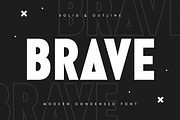 Brave - Modern Condensed Font, a Sans Serif Font by Hamz Studio (Thumbnail 1 of 16)