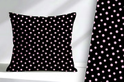 Polka Dot Pink on Black Seamless, a Pattern Graphic by Sharon Schwalbe (Thumbnail 3 of 5)