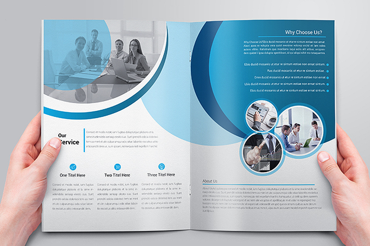 Company Bi-Fold Brochure, a Brochure Template by artico (Photo 4 of 4)