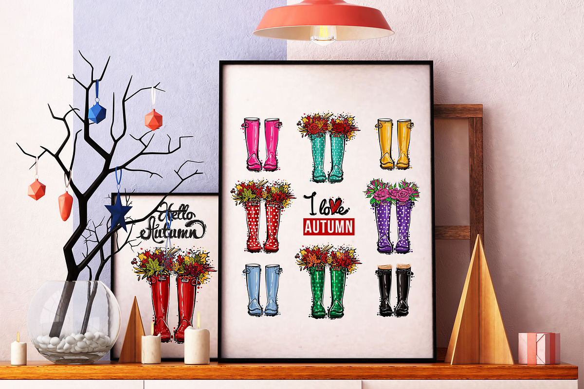 Wellies Boots Fashion Illustration, an Illustration by Sopelkin (Photo 3 of 5)