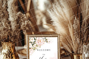Boho 8x10 table sign number mockup, an Advertising Mockup by Blush Roses Print (Thumbnail 4 of 8)