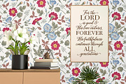 4 Seamless Flowers Primrose Petunia, a Pattern Graphic by Vintage (Thumbnail 11 of 15)