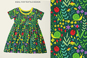 Snail & Ladybug Garden Set, a Pattern Graphic by Irina Ostapenko (Thumbnail 4 of 5)