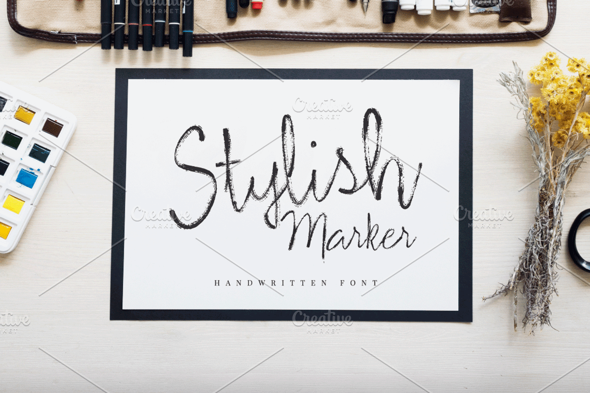 Stylish Marker Font