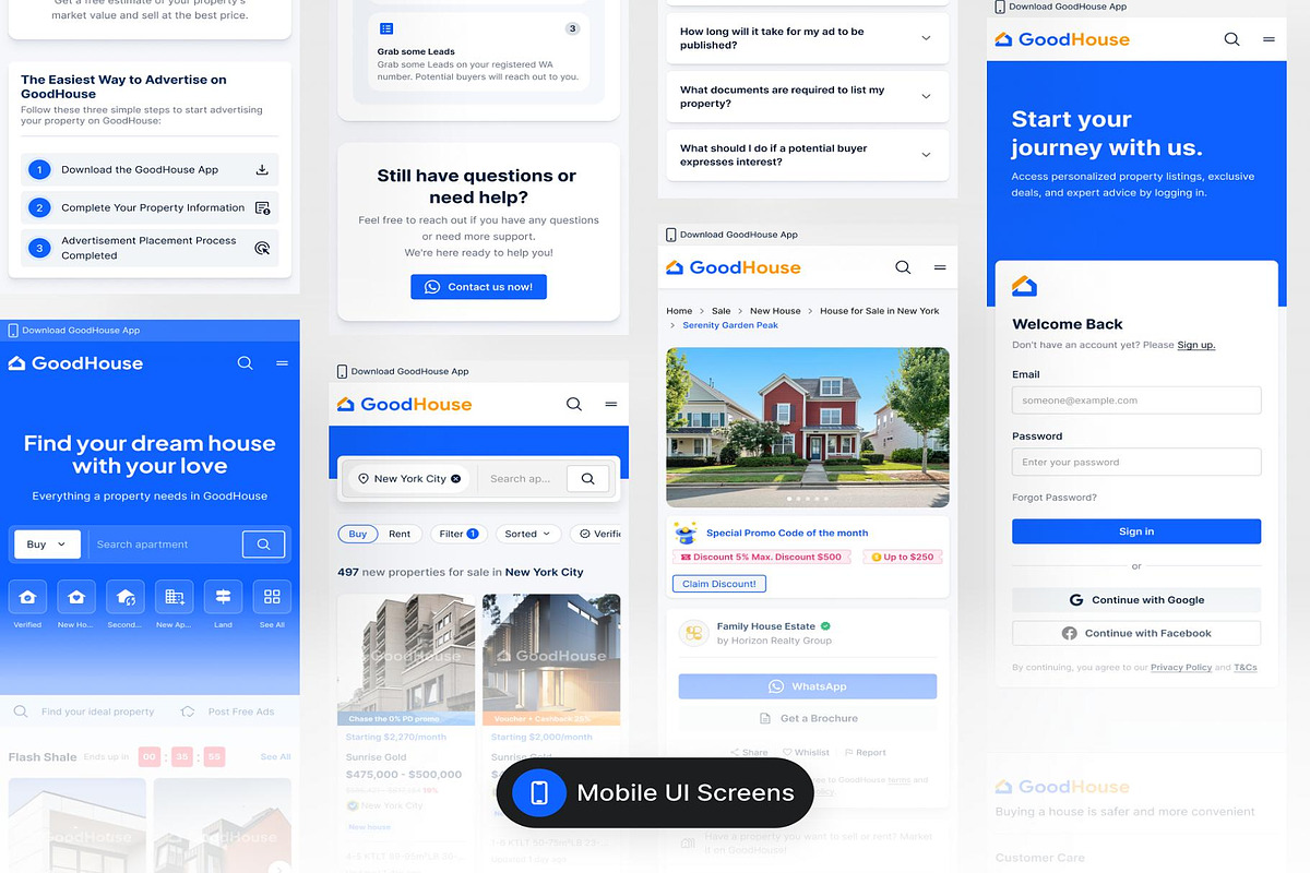 GoodHouse Real Estate Website UI Kit, an UI Kit Template by Creative Perspective (Photo 7 of 7)