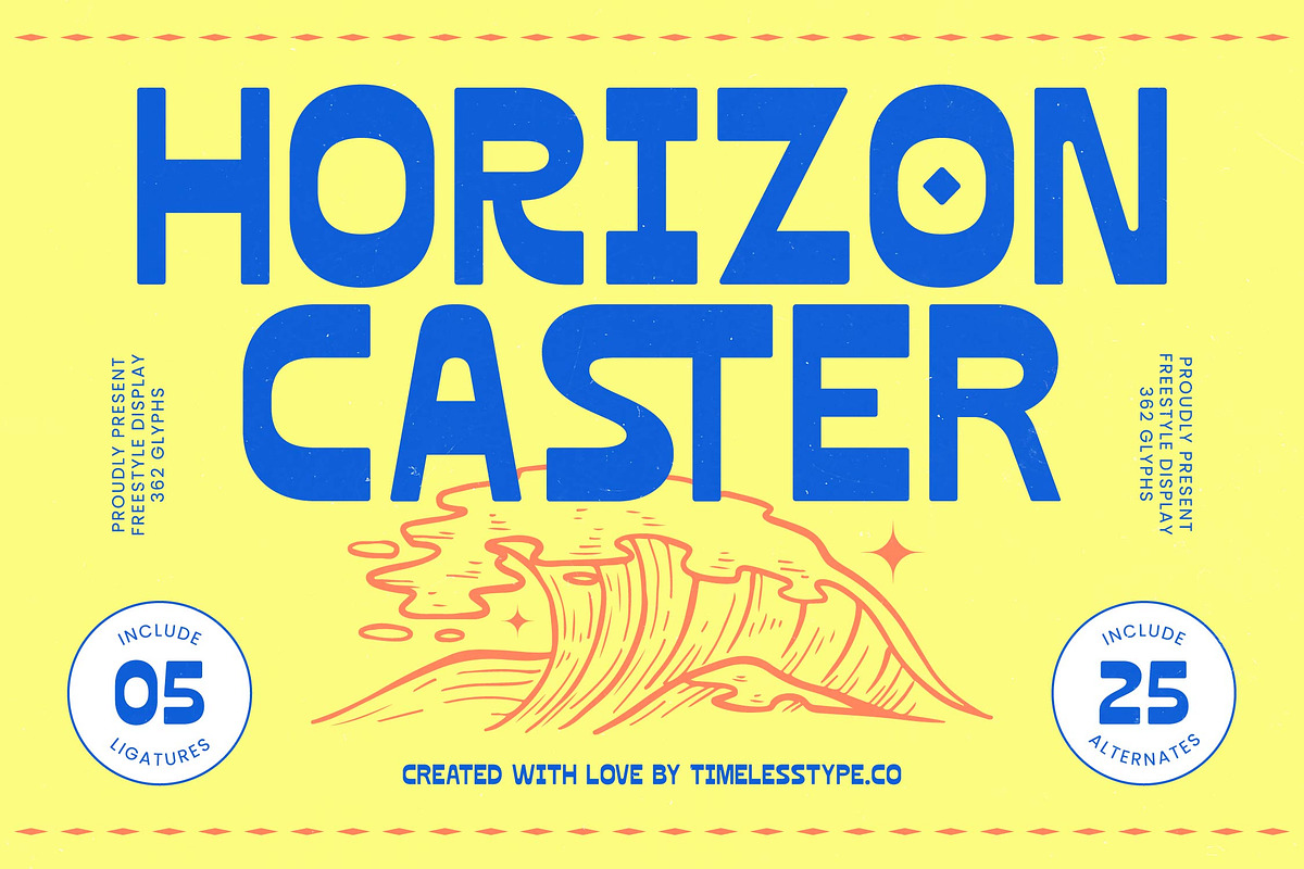 Horizon Caster Bold Display Font, a Sans Serif Font by timelesstype.co (Photo 1 of 20)