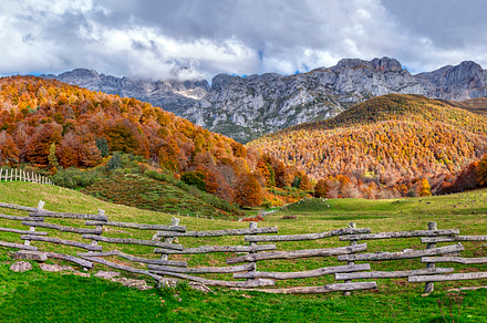 Vegabaño refuge in Picos de Europa, Leon, Spain.