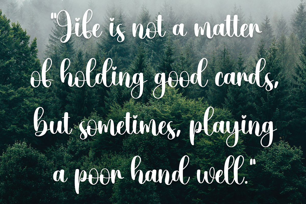 October | Script Font, a Script Font by Scratchones (Photo 8 of 8)