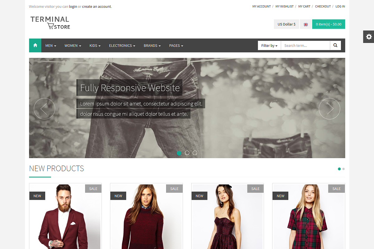 Terminal Store, a Bootstrap Template by N_thirteen