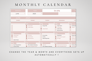 Monthly Calendar Google Sheets