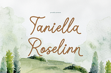 Taniella Roselinn Handwritten Script