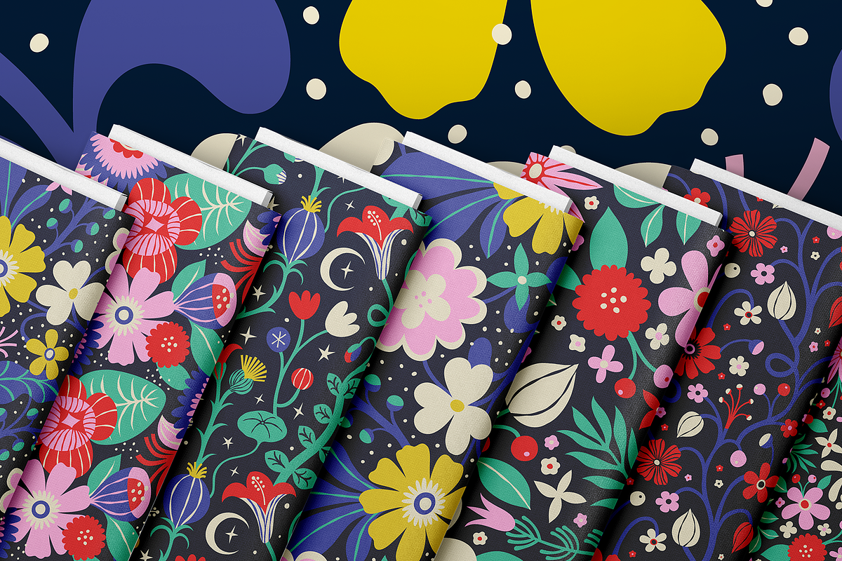 Midnight Garden Graphic Collection, a Pattern Graphic by rouxsupplyco (Photo 7 of 12)